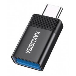 KAKUSIGA αντάπτορας USB-C σε USB KSC-1406, 5Gbps, 4A, μαύρος