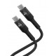 POWERTECH καλώδιο USB-C PTR-0163, σιλικόνης, 60W, 480Mbps, 1m, μαύρο POWERTECH καλώδιο USB-C PTR-0163, σιλικόνης, 60W, 480Mbps, 1m, μαύρο