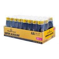 POWERTECH αλκαλικές μπαταρίες Super Alkaline PT-1401, AA, 1.5V, 32τμχ