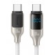 USAMS καλώδιο USB-C SJ742, 100W, 480Mbps, 1.2m, λευκό USAMS καλώδιο USB-C SJ742, 100W, 480Mbps, 1.2m, λευκό