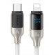USAMS καλώδιο Lightning σε USB-C SJ741, 30W, 480Mbps, 1.2m, λευκό USAMS καλώδιο Lightning σε USB-C SJ741, 30W, 480Mbps, 1.2m, λευκό