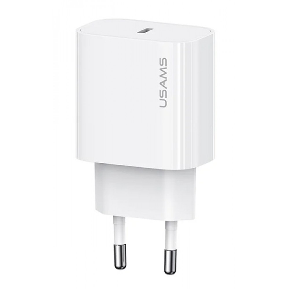 USAMS φορτιστής τοίχου CC226, USB-C, 20W, λευκός USAMS φορτιστής τοίχου CC226, USB-C, 20W, λευκός