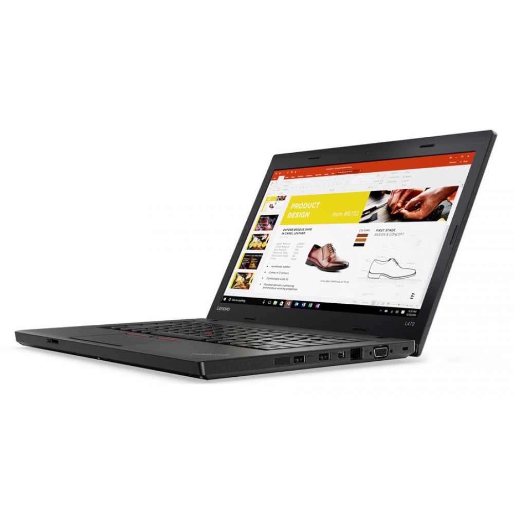 LENOVO Laptop ThinkPad L470, Refurbished Grade A, i5-6300U, 8/256GB SSD, 14, Cam, HD Graphics 520, FreeDOS LENOVO Laptop ThinkPad L470, Refurbished Grade A, i5-6300U, 8/256GB SSD, 14, Cam, HD Graphics 520, FreeDOS