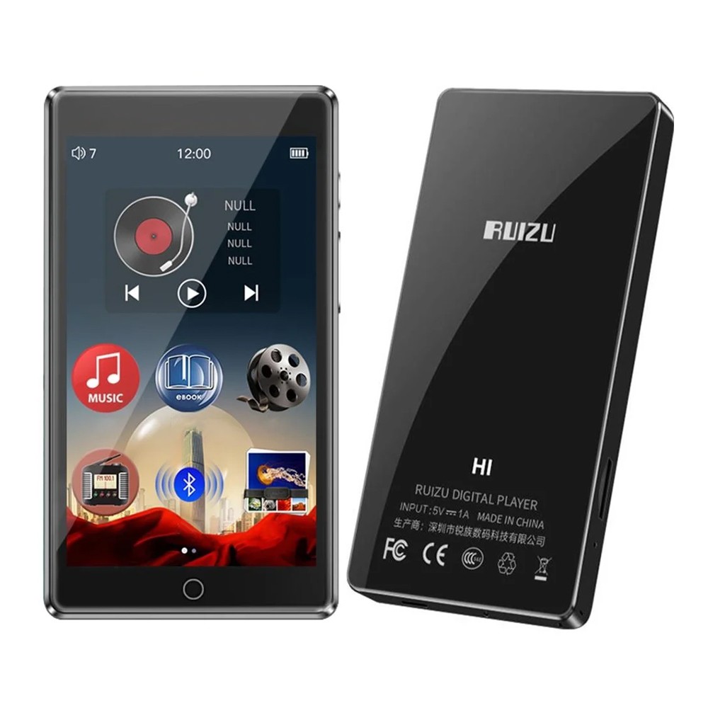 RUIZU MP3 player Η1 με οθόνη αφής 4, 32GB, ελληνικό μενού, Bluetooth, μαύρο RUIZU MP3 player Η1 με οθόνη αφής 4, 32GB, ελληνικό μενού, Bluetooth, μαύρο