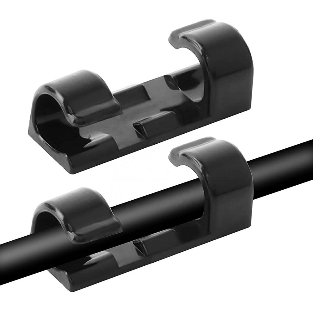 Οργανωτές καλωδίων AG702D με αυτοκόλλητο, 3x1.1x0.7cm, μαύρο, 20τμχ Οργανωτές καλωδίων AG702D με αυτοκόλλητο, 3x1.1x0.7cm, μαύρο, 20τμχ