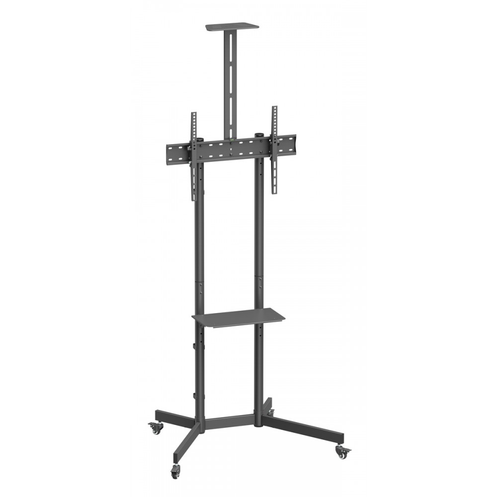 BRATECK βάση τηλεόρασης δαπέδου T1042T, 37-70, έως 45kg, με ράφια & ροδάκια BRATECK βάση τηλεόρασης δαπέδου T1042T, 37-70, έως 45kg, με ράφια & ροδάκια