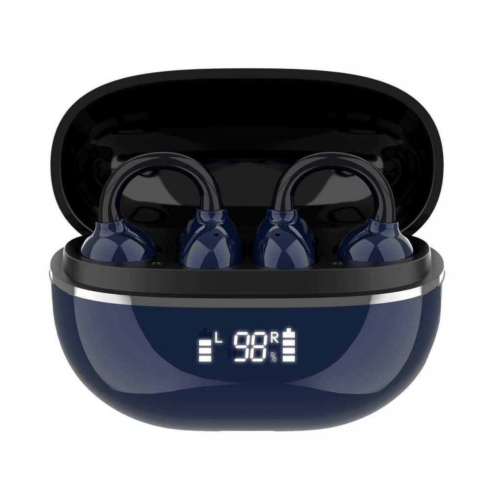 LDNIO earphones με θήκη φόρτισης T09, OWS, Φ10mm, 35/400mAh, μπλε LDNIO earphones με θήκη φόρτισης T09, OWS, Φ10mm, 35/400mAh, μπλε