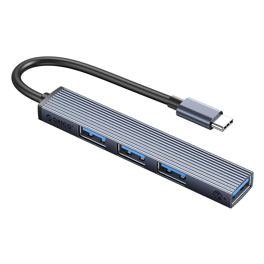 ORICO USB hub AHC2-4A, 4x θυρών, USB 3.0, 5Gbps, USB-C σύνδεση, γκρι ORICO USB hub AHC2-4A, 4x θυρών, USB 3.0, 5Gbps, USB-C σύνδεση, γκρι