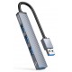 ORICO USB hub AH-A13, 4x θυρών, USB 3.0, 5Gbps, USB σύνδεση, γκρι ORICO USB hub AH-A13, 4x θυρών, USB 3.0, 5Gbps, USB σύνδεση, γκρι