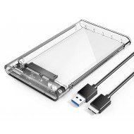ORICO θήκη για 2.5" SATA HDD/SSD 2139U3, 5Gbps, διάφανη