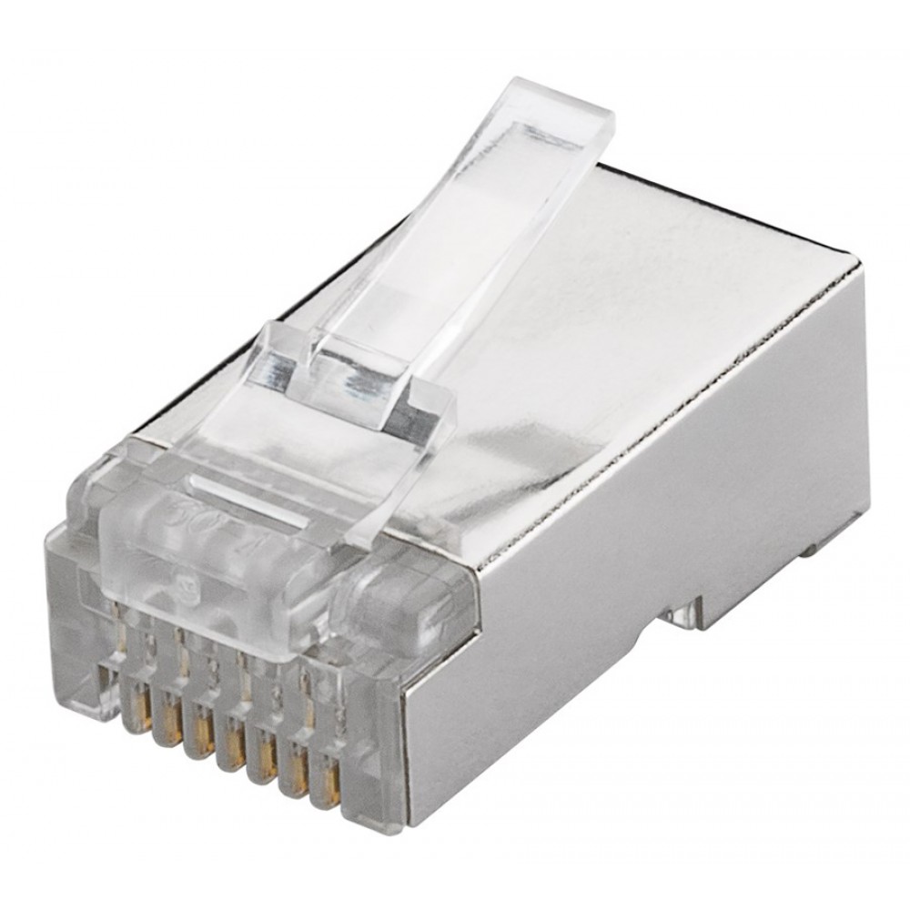 GOOBAY βύσμα RJ45 93829, CAT 6 STP, μεταλλικό, 10τμχ GOOBAY βύσμα RJ45 93829, CAT 6 STP, μεταλλικό, 10τμχ