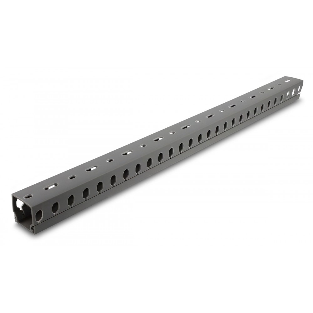 DELOCK cable management 22028, πλαστικό, 30x30mm, 1m, γκρι