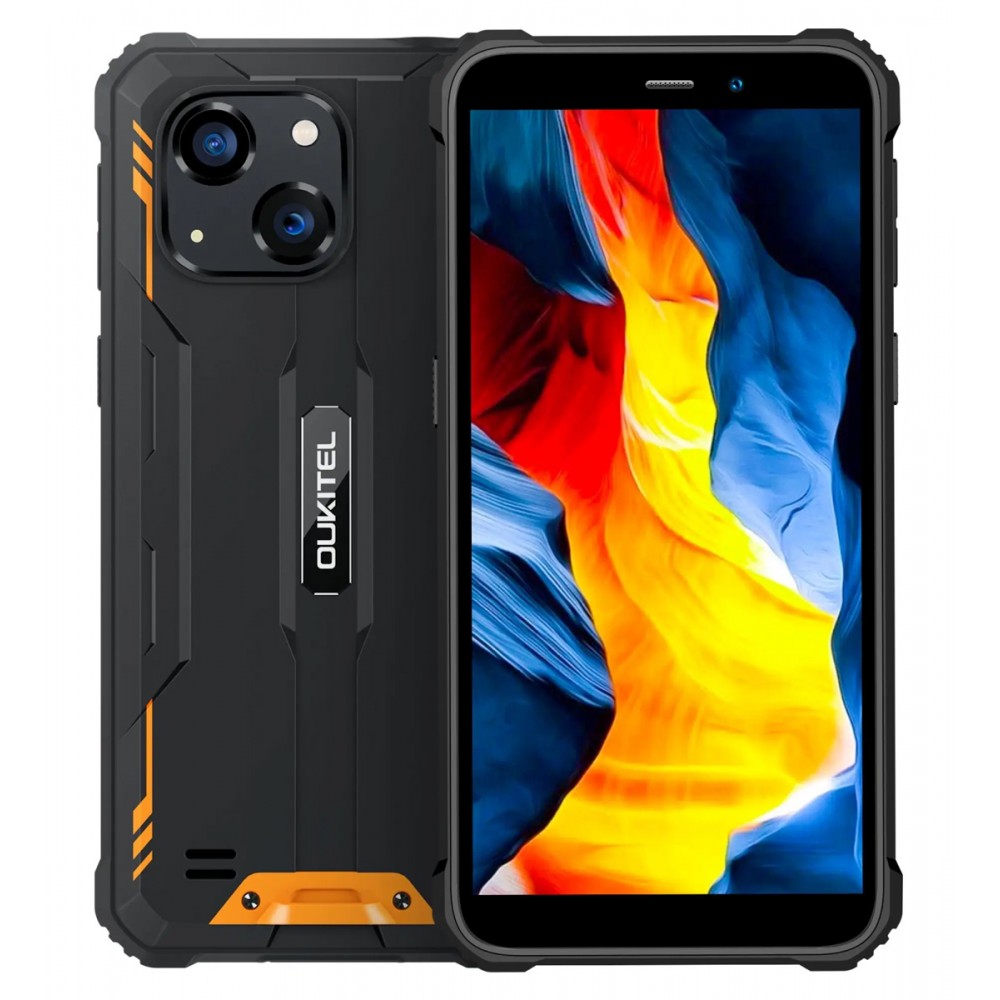 OUKITEL smartphone G2, 6, 4/64GB, 6300mAh, IP68/IP69K, πορτοκαλί