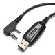 BAOFENG καλώδιο USB σε 2 pin BFG-CBL για προγραμματισμό πομποδεκτών, 1m, μαύρο BAOFENG καλώδιο USB σε 2 pin BFG-CBL για προγραμματισμό πομποδεκτών, 1m, μαύρο