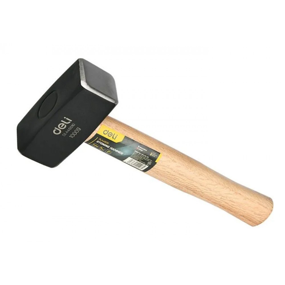 DELI βαριοπούλα DL448010 με ξύλινη λαβή, 1000gr, 270mm DELI βαριοπούλα DL448010 με ξύλινη λαβή, 1000gr, 270mm
