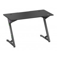 BRATECK gaming γραφείο GMD14-1 με RGB φωτισμό, 120x60x75cm, μαύρο