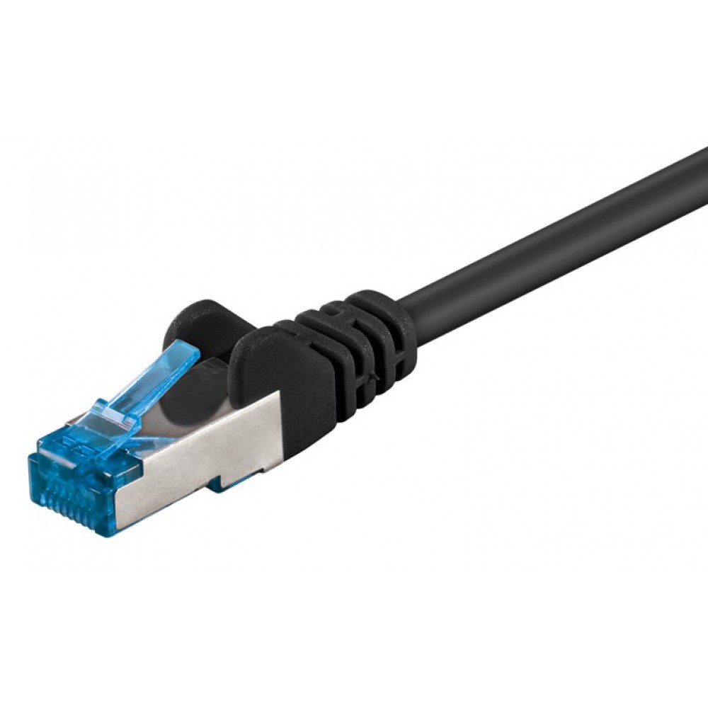 GOOBAY καλώδιο δικτύου 95607, CAT 6A S/FTP, 500MHz, Copper, 1.5m, μαύρο