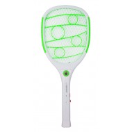 ESPERANZA ηλεκτρική ρακέτα εντόμων EHQ010G με LED φακό, 3W, 3500V, 1200mAh, λευκή