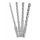 DELI σετ τρυπάνια DH-YCZ004-WD1 για τοίχο, 40Cr YG8, 6/8/10/12x160mm, SDS Plus, 4τμχ