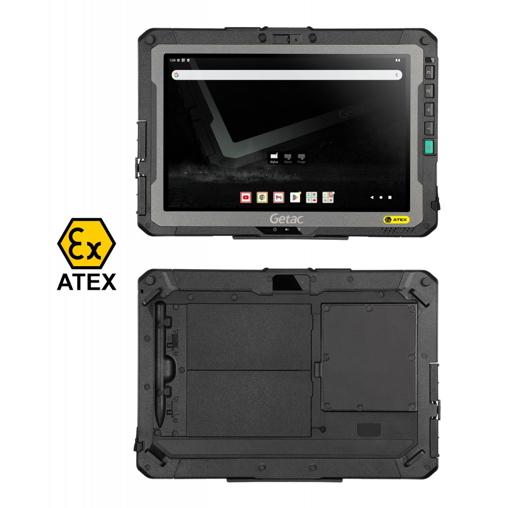 GETAC tablet ZX10-EX, 10.1, 4/64GB, 4G, 9980mAh, IP66/MIL-STD-810H/ATEX/IECEx, Android 13, μαύρο