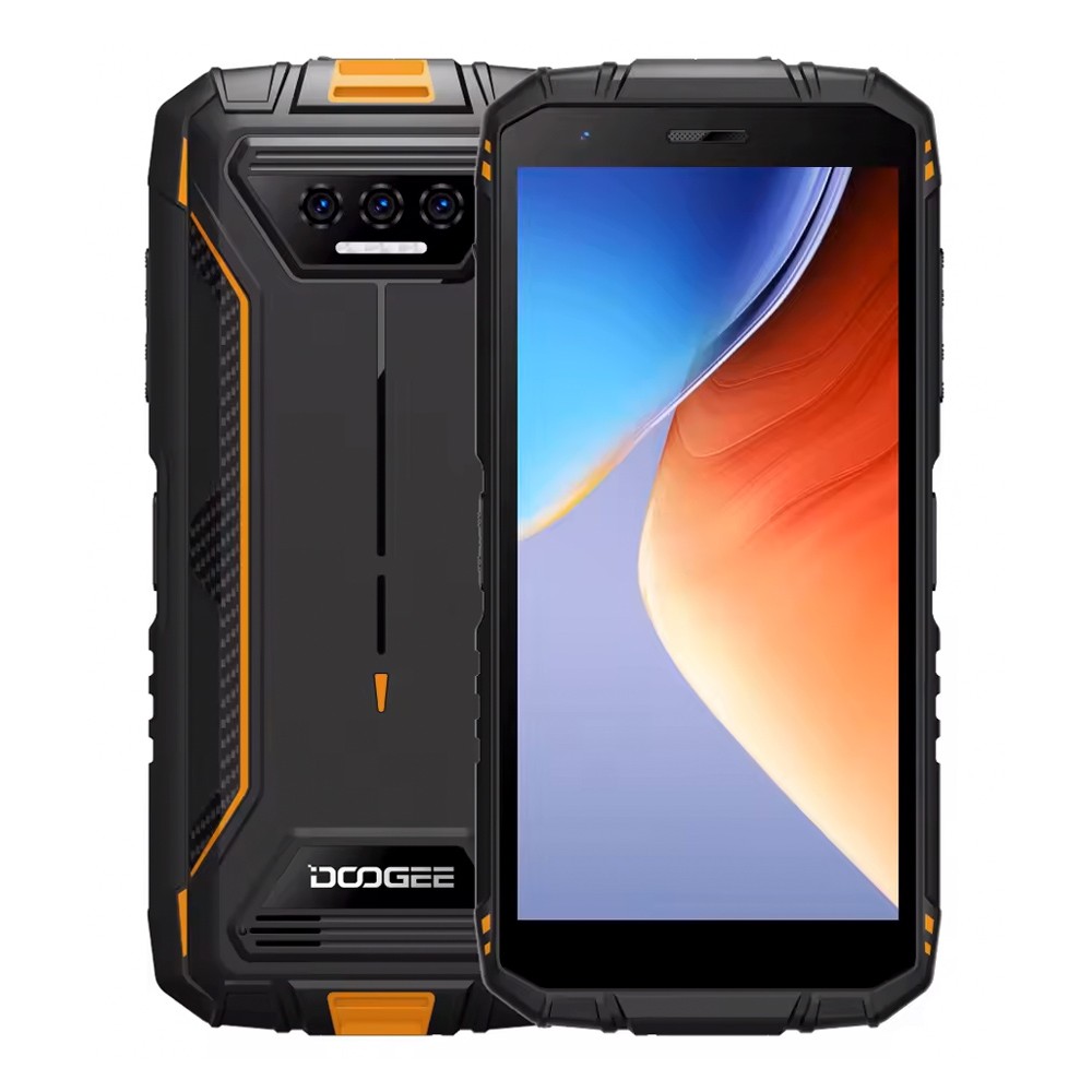 DOOGEE smartphone S41T, 5.5, 4/64GB, 6300mAh, IP68/IP69K, πορτοκαλί