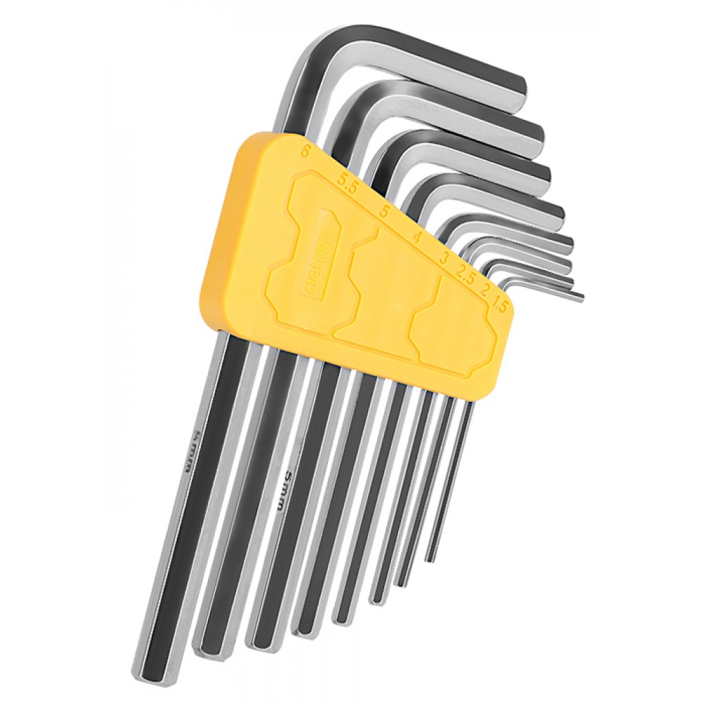 DELI σετ κλειδιά Allen DL230008 σε σχήμα L, 1.5-6mm, 8τμχ DELI σετ κλειδιά Allen DL230008 σε σχήμα L, 1.5-6mm, 8τμχ