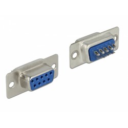 DELOCK Connector Σειριακής θύρας Sub-D9 με ακίδες, female