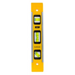 DELI αλφάδι DL290230 με 3 μάτια, πλαστικό, μαγνητικό, 23cm