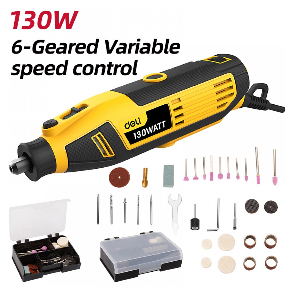 DELI περιστροφικό πολυεργαλείο DL-DM03-E1, 130W έως 32000rpm DELI περιστροφικό πολυεργαλείο DL-DM03-E1, 130W έως 32000rpm