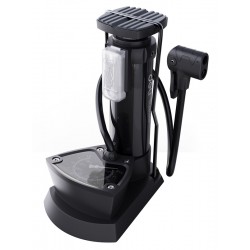 DELI τρόμπα ποδιού DL880003 με μανόμετρο, 140PSI, μαύρη