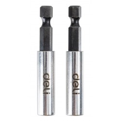 DELI σετ αντάπτορες μύτης κατσαβιδιού DL106002 για δραπανοκατσάβιδο, εξάγωνη υποδοχή, 60mm, 2τμχ