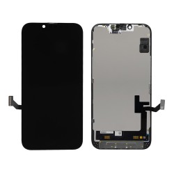 TW INCELL LCD για iPhone 14, camera-sensor ring, earmesh, μαύρη