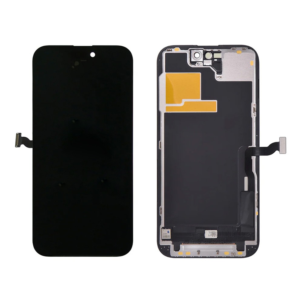 TW INCELL LCD για iPhone 14 Pro, camera-sensor ring, earmesh, μαύρη TW INCELL LCD για iPhone 14 Pro, camera-sensor ring, earmesh, μαύρη