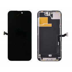 TW INCELL LCD για iPhone 14 Pro, camera-sensor ring, earmesh, μαύρη