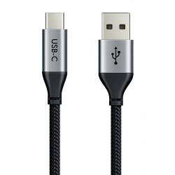 CABLETIME καλώδιο USB-C σε USB CT-C160-PU32-CMAMN1, 3A, 480Mbps, 0.25m, μαύρο