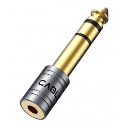 CABLETIME αντάπτορας ήχου 6.3mm σε 3.5mm CT-6M3F-AG, gold plated, γκρι