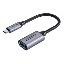 CABLETIME αντάπτορας USB-C σε USB CT-CMAF10-AGL, 10Gbps, γκρι