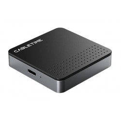 CABLETIME θήκη για M.2 NVME SSD CT-SSD04-AG, μαγνητική, 10Gbps, γκρι