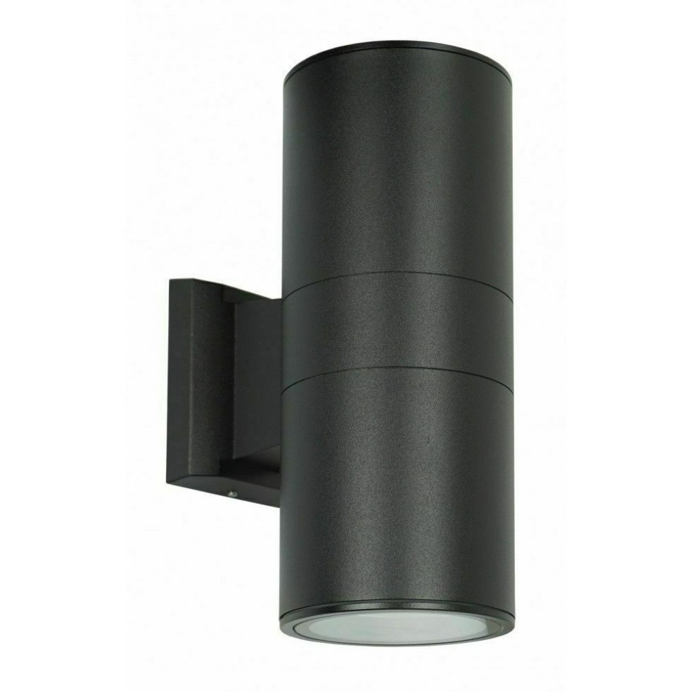 POWERTECH φωτιστικό τοίχου HLL-0190 για 2x GU10 λάμπες, μεταλλικό, IP65, μαύρο POWERTECH φωτιστικό τοίχου HLL-0190 για 2x GU10 λάμπες, μεταλλικό, IP65, μαύρο