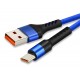 CABLETIME καλώδιο USB-C σε USB CT-C160-PU32-CMAM, 2.4A, 480Mbps, 1m, μπλε