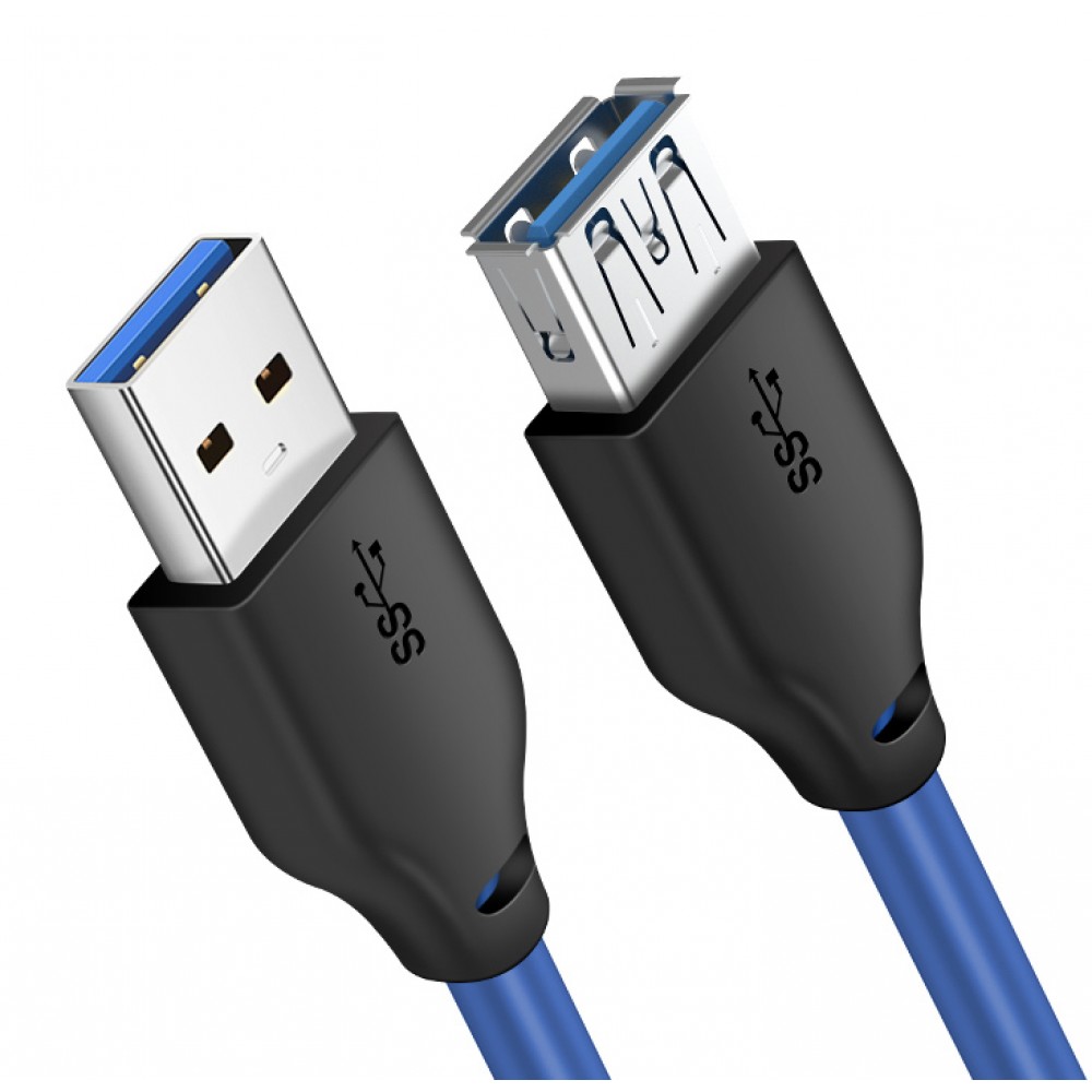 CABLETIME καλώδιο προέκτασης USB 3.0 CT-C160-U3-AMAF, 5Gbps, 1m, μπλε CABLETIME καλώδιο προέκτασης USB 3.0 CT-C160-U3-AMAF, 5Gbps, 1m, μπλε
