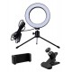 CABLETIME φωτιστικό δαχτυλίδι LED CT-LRL6-PB με μίνι τρίποδα & σφιγκτήρα, βάση smartphone, Φ16cm CABLETIME φωτιστικό δαχτυλίδι LED CT-LRL6-PB με μίνι τρίποδα & σφιγκτήρα, βάση smartphone, Φ16cm