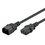 POWERTECH καλώδιο τροφοδοσίας προεκταση CAB-P004 3x 0.75mm², 1.5m, μαύρο