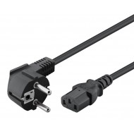 POWERTECH Καλώδιο τροφοδοσίας 3x 1mm² CAB-P014, μαύρο, 1.5m