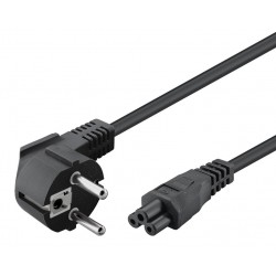 POWERTECH καλώδιο τροφοδοσίας CAB-P029, 3x 0.50mm, 1.5m, μαύρο, 10τμχ