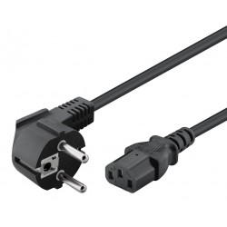 POWERTECH καλώδιο τροφοδοσίας CAB-P031, 3x 1mm², 3m, μαύρο