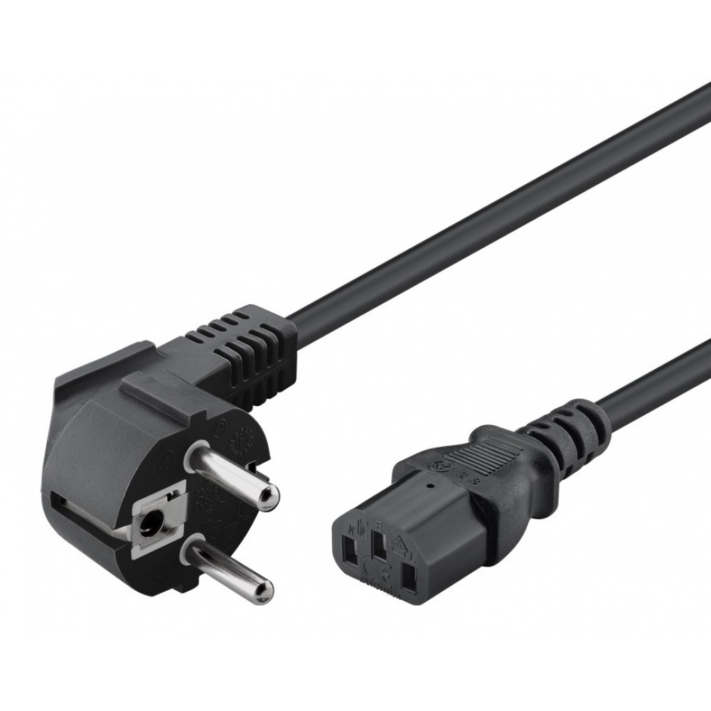 POWERTECH καλώδιο τροφοδοσίας CAB-P032, 3x 1mm², copper, 5m, μαύρο