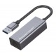 POWERTECH αντάπτορας δικτύου PT-1454, USB, 1000Mbps Ethernet, γκρι