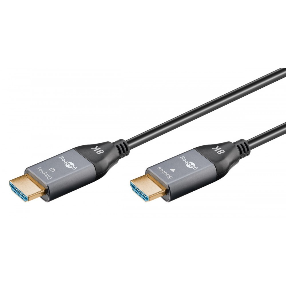 GOOBAY καλώδιο HDMI 2.1 76274 με Ethernet, AOC, 8K/60Hz, 48 Gbps, 10m, μαύρο GOOBAY καλώδιο HDMI 2.1 76274 με Ethernet, AOC, 8K/60Hz, 48 Gbps, 10m, μαύρο