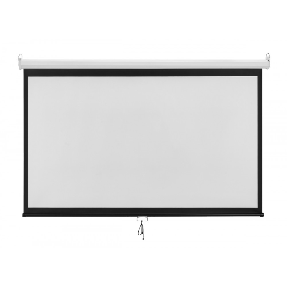 BRATECK οθόνη προβολής projector τοίχου/οροφής ESBA100, 221x124cm, 16:9/100", πτυσσόμενη